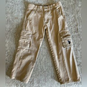 U.S. Polo Assn Kids Khaki Cargo Pants -  Boys Size 4T